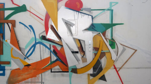 The JBees Graffiti Wandskulptur